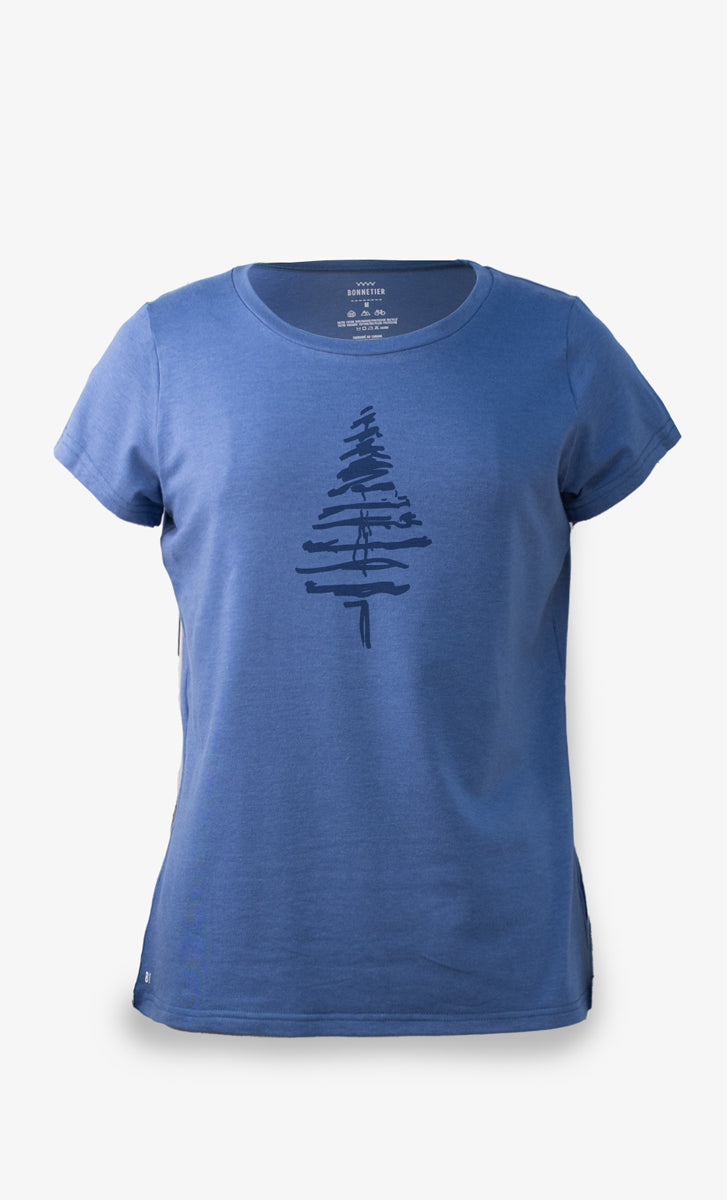 T-Shirt Femme Bleu Royal - Sketch