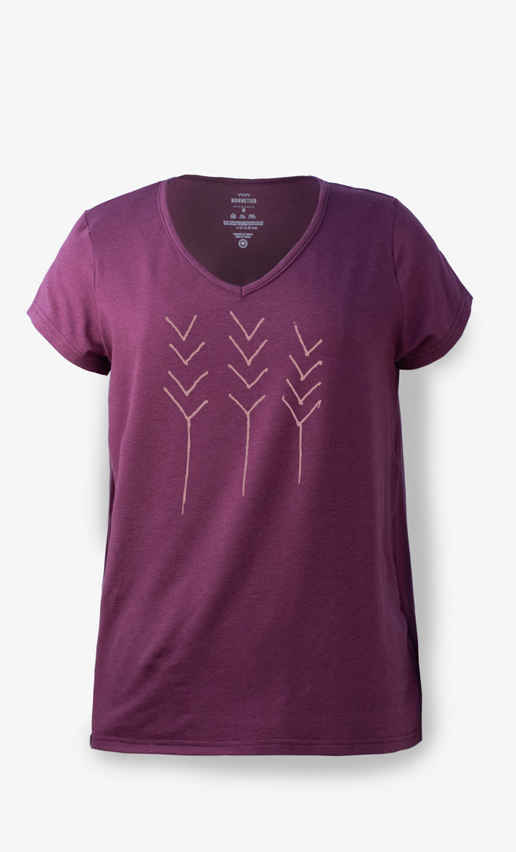 T-shirt Femme Prune - Blé