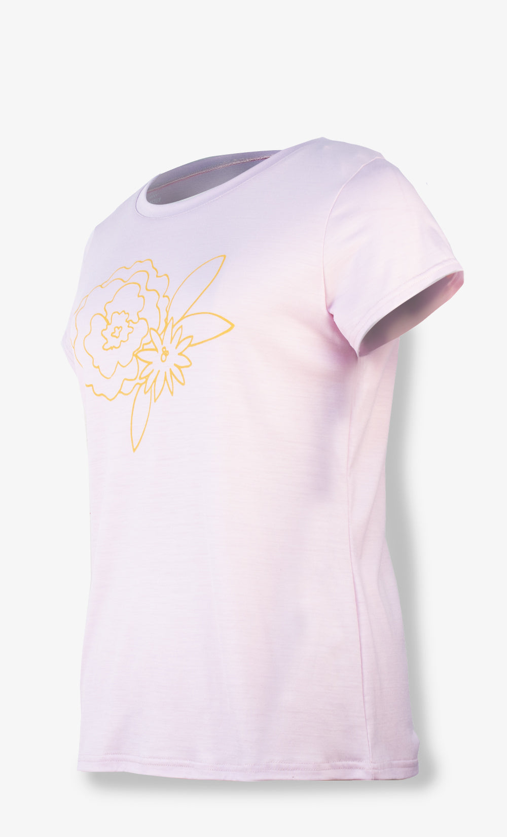 T-Shirt Mérinos Femme Rose Ultra Léger - Anémone