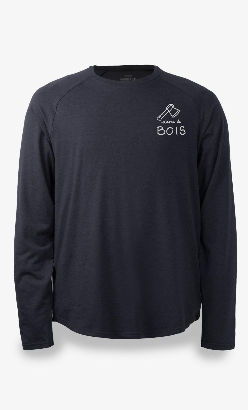 Men's Long Sleeve Black Shirt - In the Woods