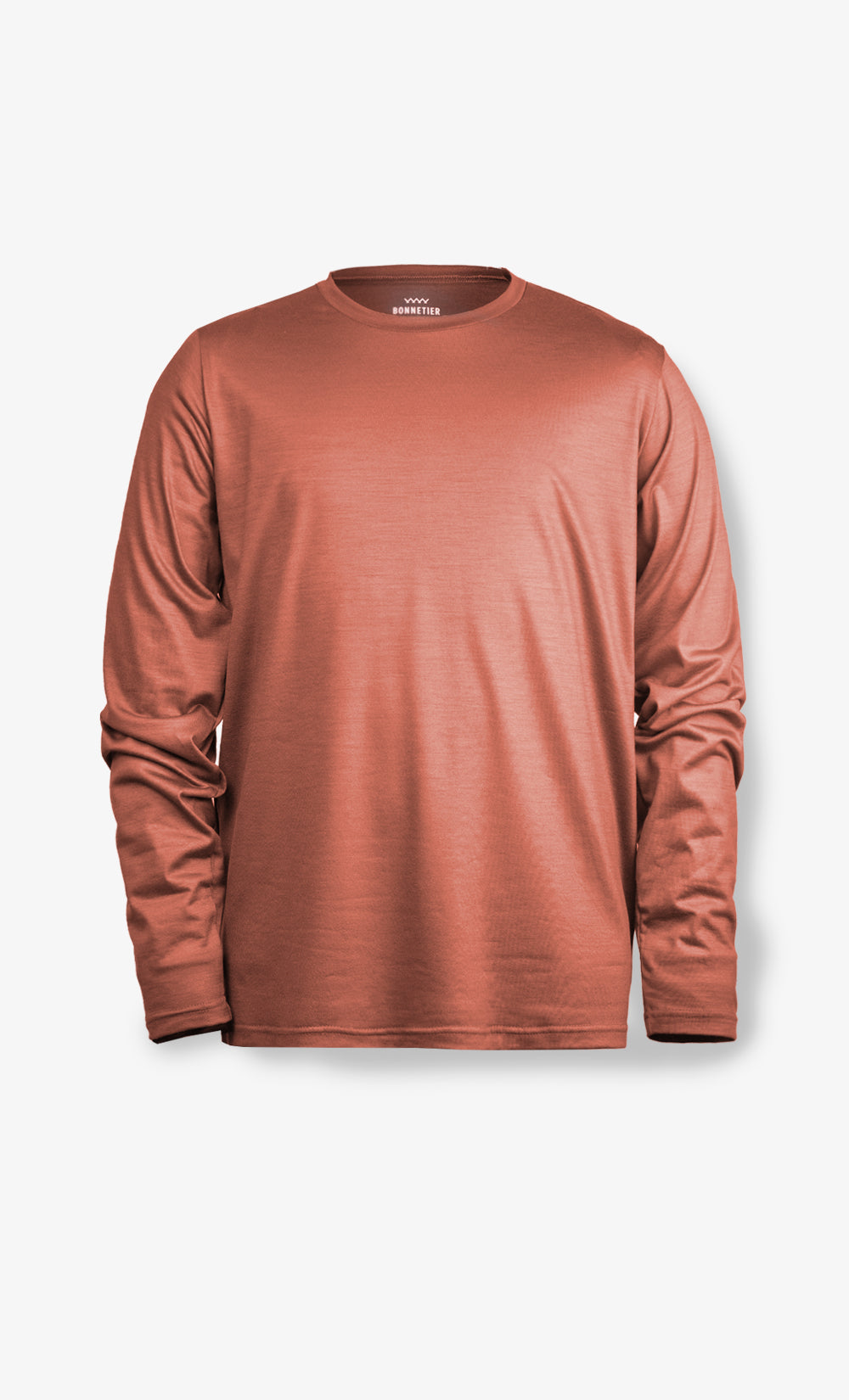 Manches Longues Mérino Stretchwool™ Homme Orange Brulé - Uni