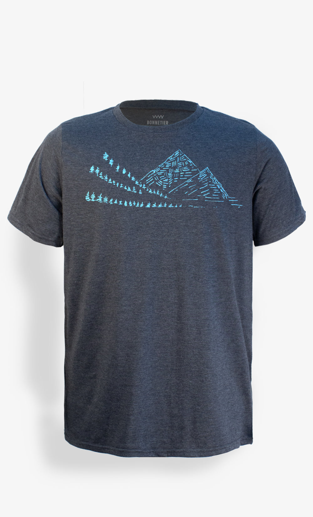Men's Charcoal T-Shirt - Alps