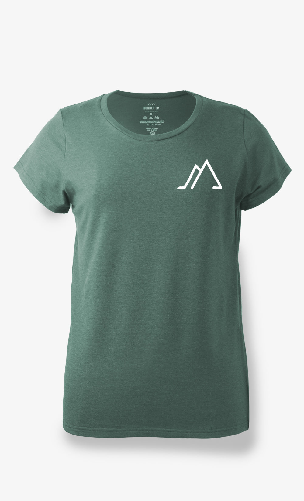 T-shirt Femme vert - Logotype