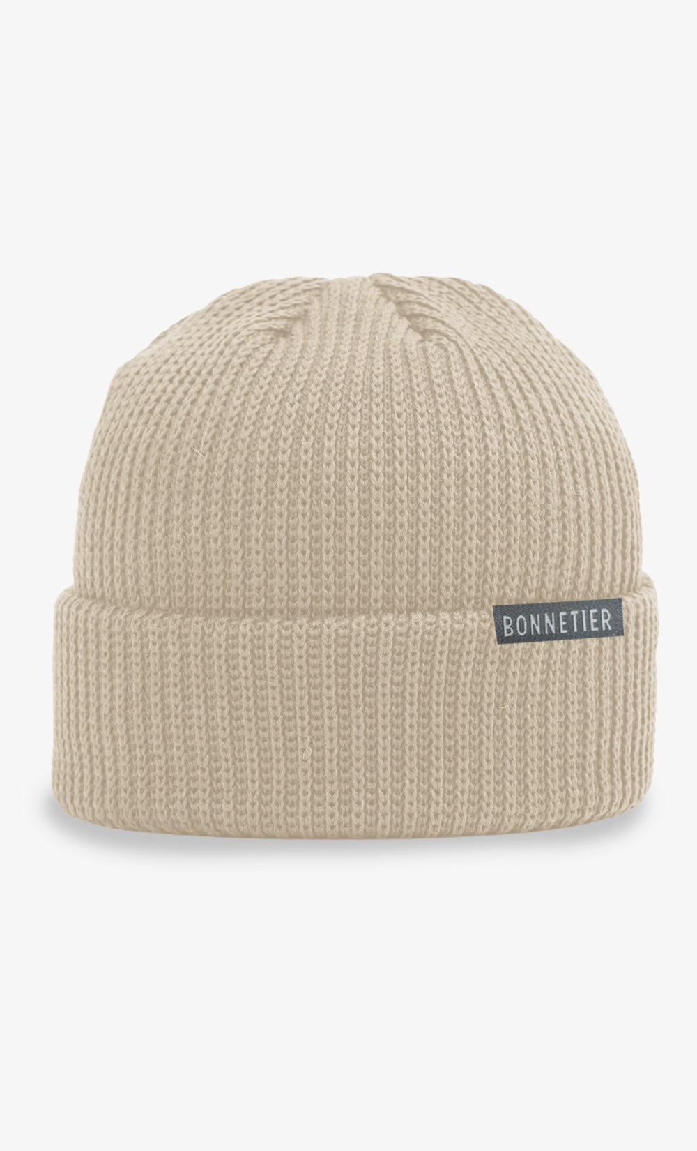Beige Merino Knitted Beanie